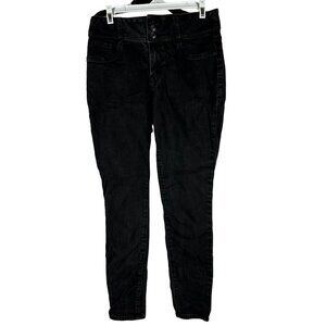 Maurices Womens High-Rise Black Denim Jeans Size M Reg